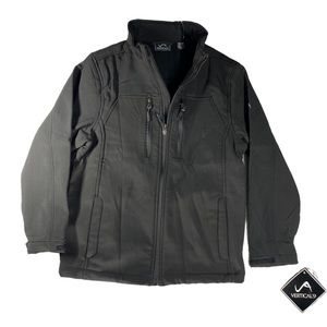 Vertical ‘9 Boys Girls Size Medium 10-12 Black  Fleece-lined Winter Jacket